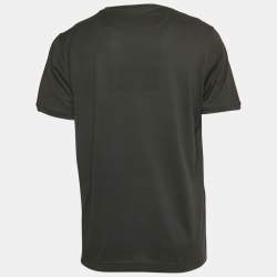 Fendi Black FF Applique Jersey T-Shirt XL