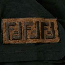Fendi Black FF Sleeve Applique Jersey Layered T-Shirt L