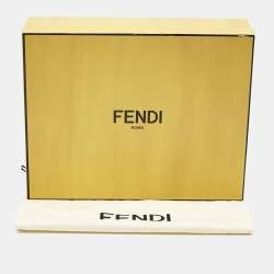 Pre Owned Fendi Black Zucca Intarsia Wool Knit Pullover S