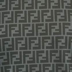 مملوكة مسبقًا تي شيرت فندي قطن مطبوع شعار FF أخضر مقاس متوسط (ميديوم)