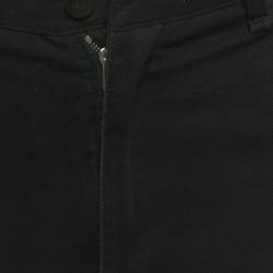 Pre Owned بنطلون جينز فيندي رقعة شعار FF على الدينيم الأسود مقاس صغير / عرض الخصر 31 بوصة