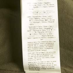 Pre Owned Fendi Green Monster Eyes Neoprene Zip-Up Jacket L