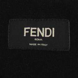 مملوكة مسبقًا Fendi x Karl Lagerfeld Black Knit Sweatshirt XL