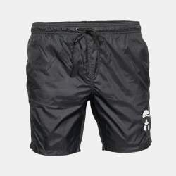 مملوكة مسبقًا Fendi Black Nylon Karl Lagerfeld Swim Shorts S