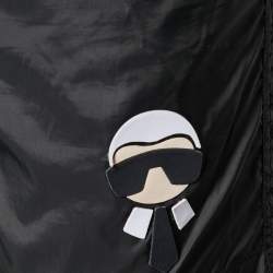 Pre Owned Fendi Black Nylon Karl Lagerfeld Swim Shorts S