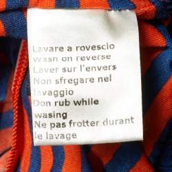 Pre Owned شورت سباحة فيندي نايلون بترقيع شعار فيندي أزرق كحلي مقاس صغير