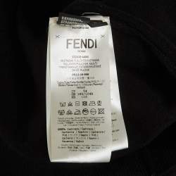 مملوكة مسبقًا Fendi Black Monster Eye Sequin Cashmere Knit Sweater XXL