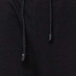 Pre Owned Fendi Black Knit Monster Eyes Detail Track Pants M