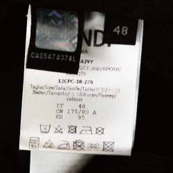 Pre Owned Fendi Black Knit Monster Eyes Detail Track Pants M