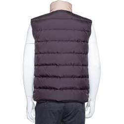 Fendi Color Block Synthetic Logo Printed Sleeveless Puffer Gilet M