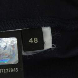 Pre Owned Fendi Navy Blue Cotton Crystal Monster Embellished Crewneck T-Shirt M