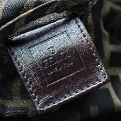 Fendi Brown Zucca Monogram Double Breasted Coat L