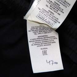 Fendi Black Synthetic Monogram & Pequin Motif Track Pants XXL 