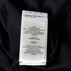 Pre Owned Fendi Black Cotton Bag Bug Leather Inlay Detailed Short Sleeve T-Shirt XL