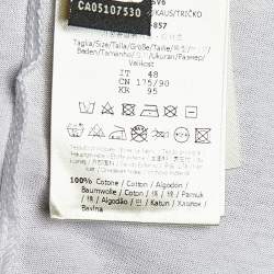 مملوكة مسبقًا Fendi White Paint Logo Love Printed Cotton Crewneck T-Shirt M