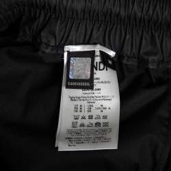 Fendi Black Synthetic Convertible Zipped Cargo Trousers M