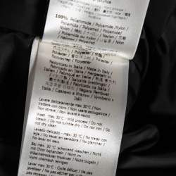 مملوكة مسبقًا بنطلون تزلج فندي قماش صناعي أسود مزين طباعة شعار الماركة أرجل عريضة مقاس متوسط (ميديوم)