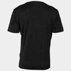 Fendi Black Cotton Karl Loves Fendi Crew Neck T-Shirt XXL