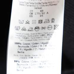 مملوكة مسبقًا Fendi Black Cotton Monster Eye Embroidered Crewneck Sweatshirt M