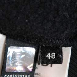 مملوكة مسبقًا Fendi Black Cotton Monster Eye Embroidered Crewneck Sweatshirt M