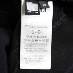 مملوكة مسبقًا Fendi Black Cotton Monster Eye Embroidered Crewneck Sweatshirt M