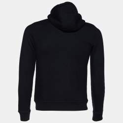 Pre Owned هودي فندي صوف تريكو أسود متعدد الألوان بالشعار مقاس صغير - سمول