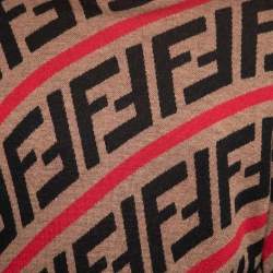 Fendi Brown Wool Forever Turtleneck Long Sleeve Sweater XL