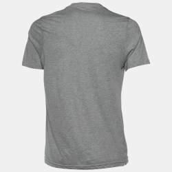 Fendi Grey Printed Cotton T -Shirt M