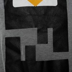 Fendi Grey Printed Cotton T -Shirt M