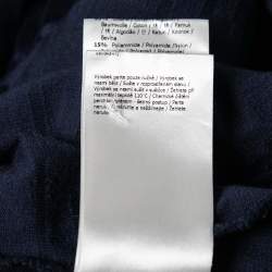 Fendi Blue Cotton Flocked FF Motif Short Sleeve T-Shirt XL