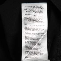 Pre Owned Fendi Black Cotton Monster Eye Embroidered Short Sleeve T-Shirt XXL