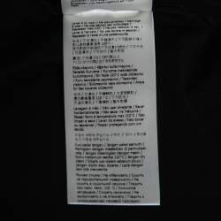 مملوكة مسبقًا Fendi Black Cotton Contrast Trim T-Shirt L