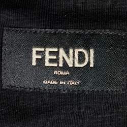 Pre Owned Fendi Black Cotton Monster Eye Detail Crewneck T-Shirt XXL
