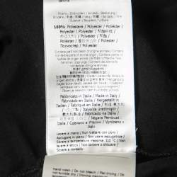 مملوكة مسبقًا Fendi Black Cotton Alcantara FF Logo Embroidered Round Neck T-Shirt XL