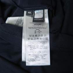 مملوكة مسبقًا Fendi Navy Blue Frog & Butterfleyes Cotton Crew Neck T-Shirt M