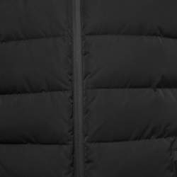 مملوكة مسبقًا Fendi Black Logo Synthetic Puffer Vest L