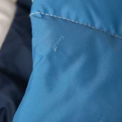 مملوكة مسبقًا Fendi White Logo Mania Synthetic Colorblock Puffer Vest M