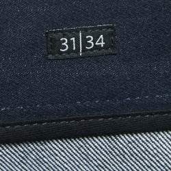 Pre Owned Fendi Dark Blue Denim Regular Fit Jeans S Waist 31"