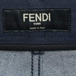 Pre Owned Fendi Dark Blue Denim Regular Fit Jeans S Waist 31"