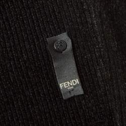 Fendi Black/Multicolor Knit Sweater L
