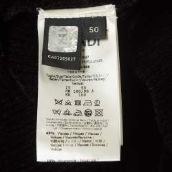 Fendi Black/Multicolor Knit Sweater L
