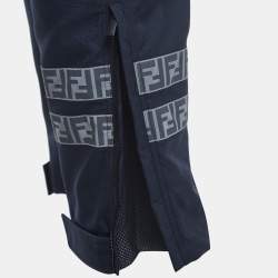 Fendi Navy Blue Nylon Utility Jumpsuit M