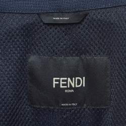 Fendi Navy Blue Nylon Utility Jumpsuit M