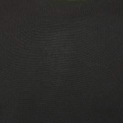 Pre Owned Fendi Black Wool Logo Neck Detail Jumper M