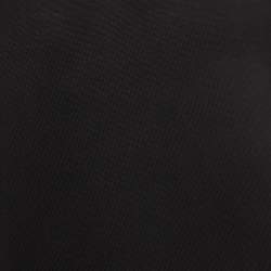 Pre Owned Fendi Black Logo Motif Wool Turtle Neck Pullover M