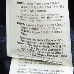 Pre Owned Fendi Navy Blue Wool Suit L