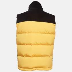 Fendi Colorblocked Corduroy and Nylon Puffer Vest L
