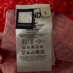 Fendi X Skims Red Logo Print Synthetic Joggers L