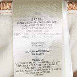 Pre Owned Fendi Cream Denim Skinny Jeans M Waist 31"