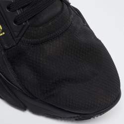 Fendi Black Mesh and Suede Flow Sneakers Size 44